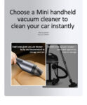 USAMS US-ZB108 Mini Handheld Vacuum Cleaner