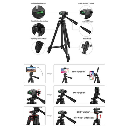 YUNFENG-3388 Professional Foldable Heavy Duty Tripod