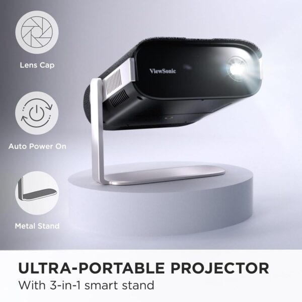 ViewSonic M1X Portable LED Projector with Smart Stand