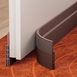GroTheory 2 Pack Door Draft Stopper 39 L Under Door Draft Blocker Brown