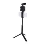 Flexible Phone Tripod with Microphone Filling Light Selfie Vlogging Kit AY 49T